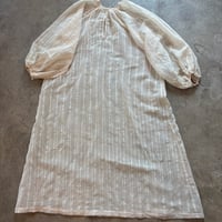vintage like インド綿 シースルー ドレス