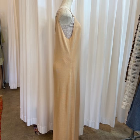 JESELLE コットン×レーヨン ニットキャミ ワンピース