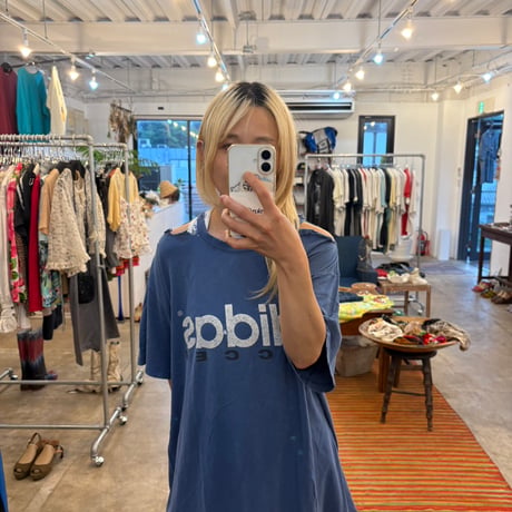 90s adidas SOCCER ボロTEE
