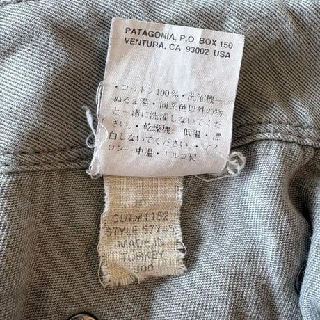 Patagonia 2000年製　コーデュロイ　ショートパンツ　グレー