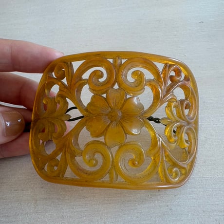 Antique ベッコウ ヘアクリップ