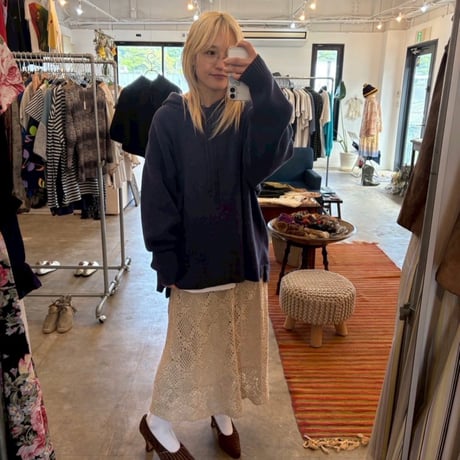 90's old gap コットン　フード付き　ニット