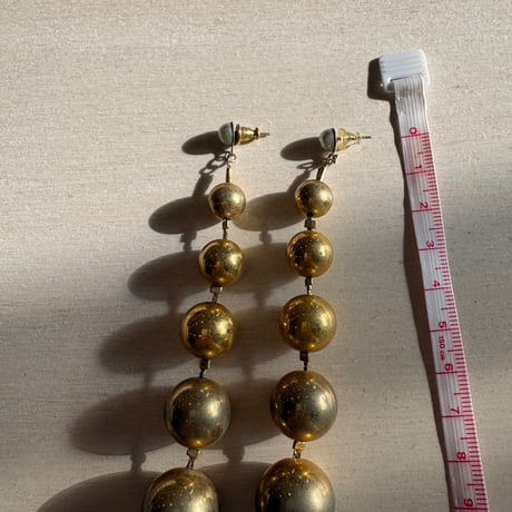 Vintage ５ボール ロングピアス