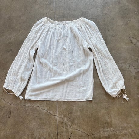 60s vintage 民族 刺繍 ブラウス