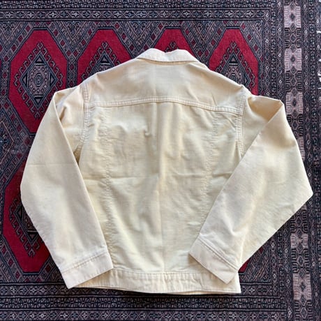 70s Levis パステルイエロー　コーデュロイ　ジャケット