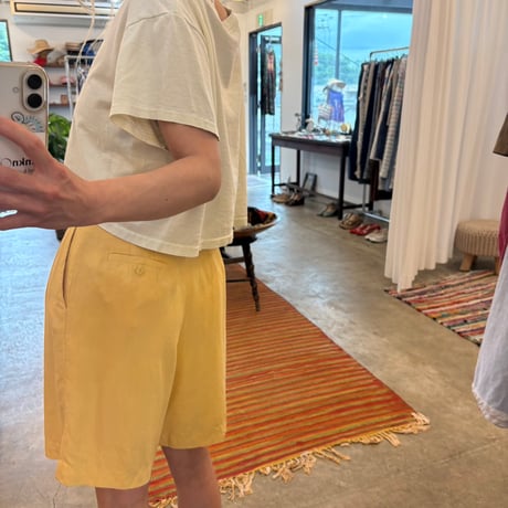 Talbots USA製 シルクレーヨン 2タック入り ショートパンツ