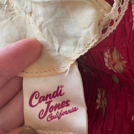 70s vintage Candi Jones California ドレス