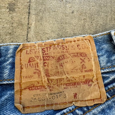 levis 20501 リメイク　編み上げデニムパンツ