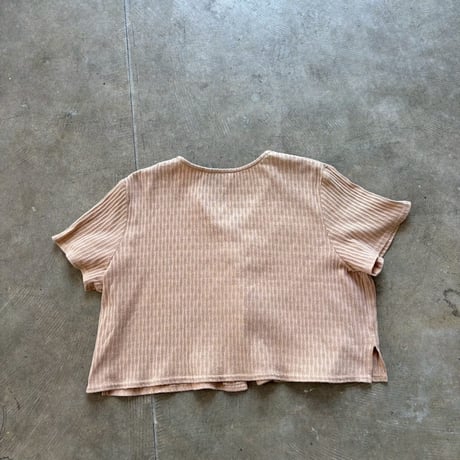９０s 半袖　カーディガン　コットン　トップス
