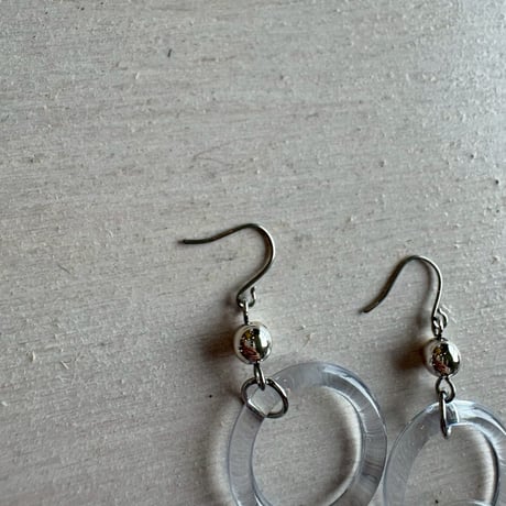 クリア　サークル　ピアス
