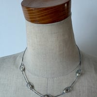 シルバートーン パール　ネックレス