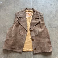 70s My Nap スエードブラウンベスト