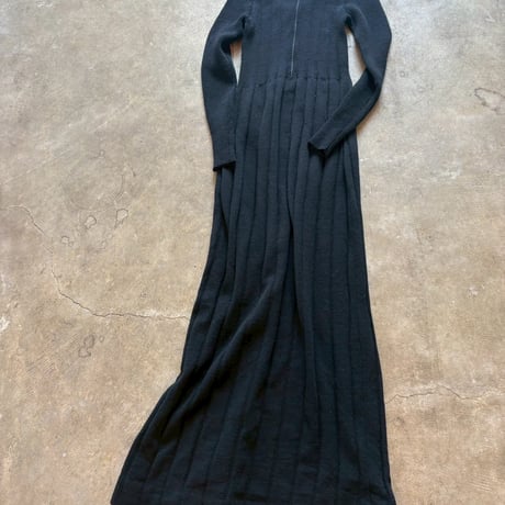 VINTAGE シェルボタン 横開き ニットドレス