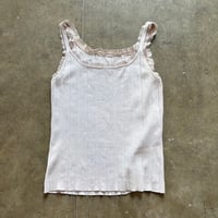 レース リブニット タンクトップ