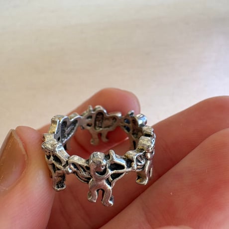 vintage silver 天使モチーフ リング