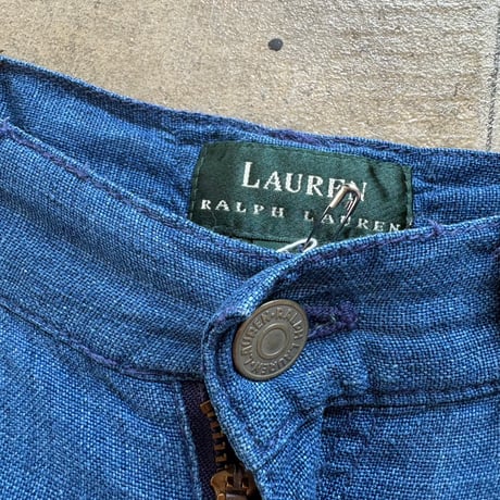RALPH LAUREN LINEN100 スラックスパンツ