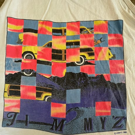1990 jimmyz バックプリントタンクトップ