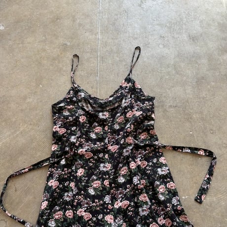 USA MADE ９０s 花柄　キャミ　ロンパース
