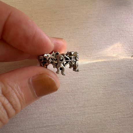 vintage silver 天使モチーフ リング