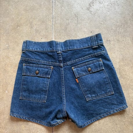 70s levi's bush denim short pants