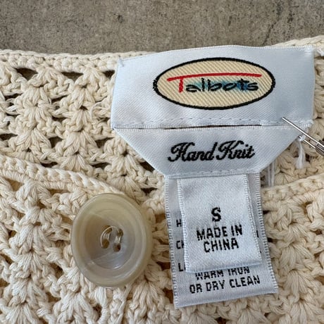 Talbots Hand Knit 鍵網カーディガン