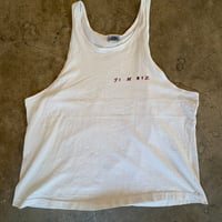1990 jimmyz バックプリントタンクトップ