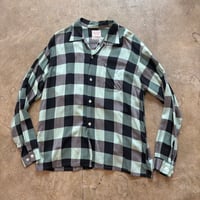50s vintage Tru Val レーヨン 長袖シャツ