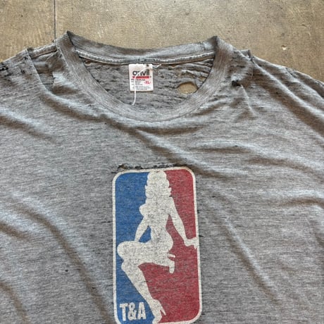 90s anvil NBA パロディ T&A SKATEBOARD ボロTEE
