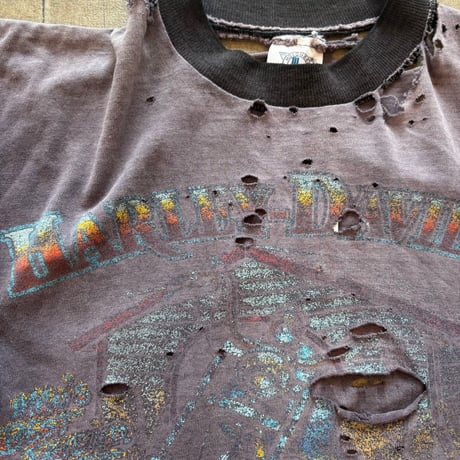 vintage Harley Davidson ボロTEE