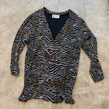 MADE IN U.S.A Aspeed ゼブラ総柄 ロングシャツ