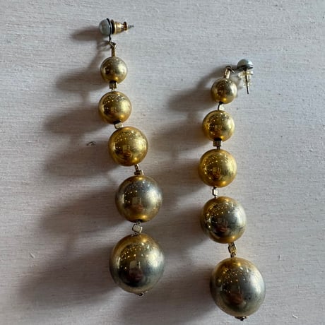 Vintage ５ボール ロングピアス