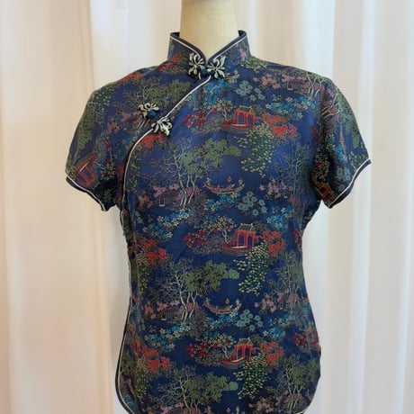 ５０s VINTAGE チャイナブラウス