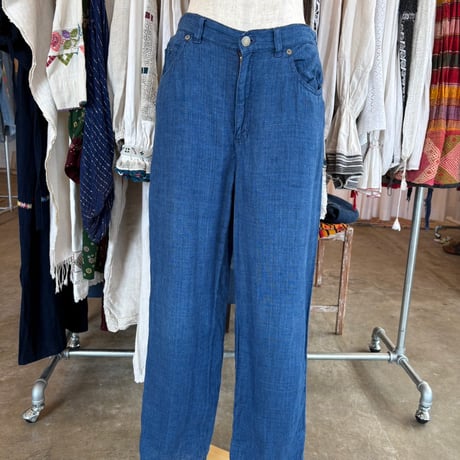RALPH LAUREN LINEN100 スラックスパンツ