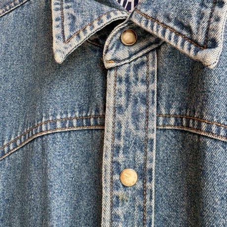 ９０s OLD GAP デニム　ウエスタンシャツ