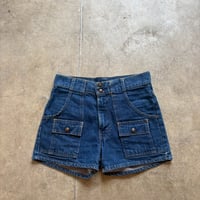 70s levi's bush denim short pants