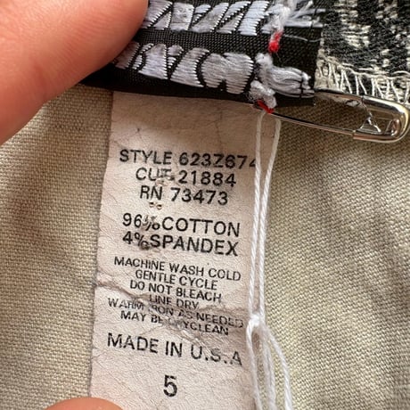 MADE IN USA ９０s レース総柄　Y2K パンツ