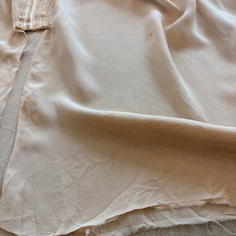 40s antique ハンドメイド 襟付き シースルードレス