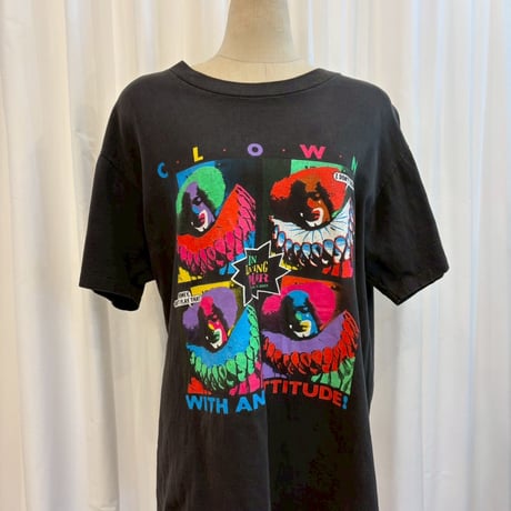 USA MADE 90s CLOWN ブラック TEE