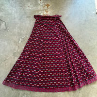 indian made 70s トンボ柄 ロングスカート