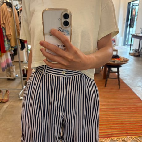 USA MADE 2タック入り ストライプショートパンツ
