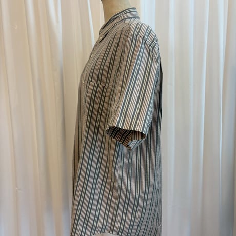 Vintage L.L Bean シアサッカー　ストライプ　半袖シャツ