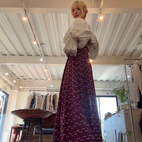 40s ウクライナ vintage ショート丈 ブラウス