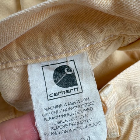 Carhartt レアカラー パステルイエロー ペインターパンツ
