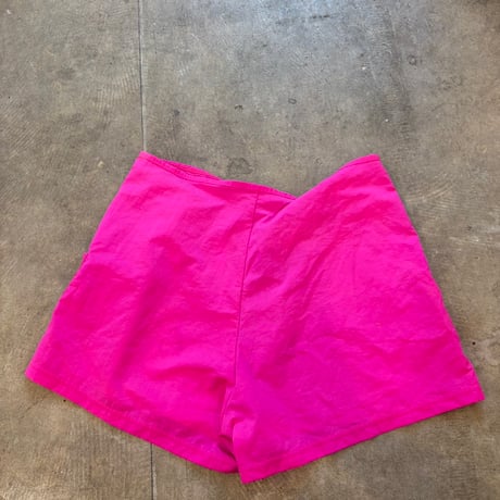 90s mexico made ピンク ナイロン ハーフジップ ショートパンツ