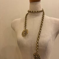 ゴールド チェーンベルト 装飾的バックル