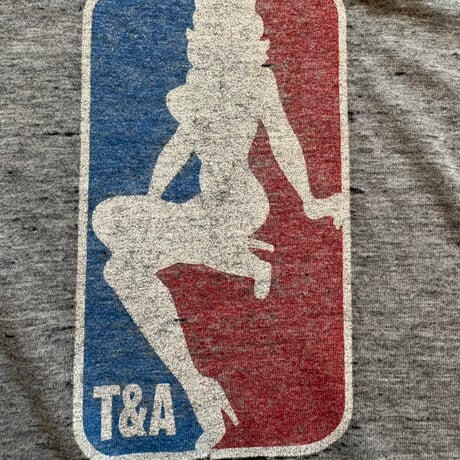 90s anvil NBA パロディ T&A SKATEBOARD ボロTEE