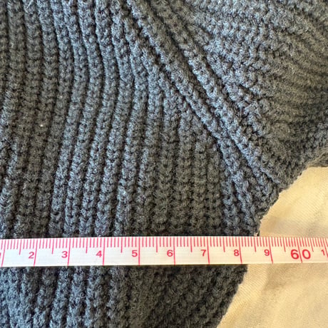 90s アクリル ざっくりVニット