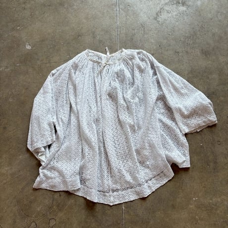 antique シースルー レース ブラウス