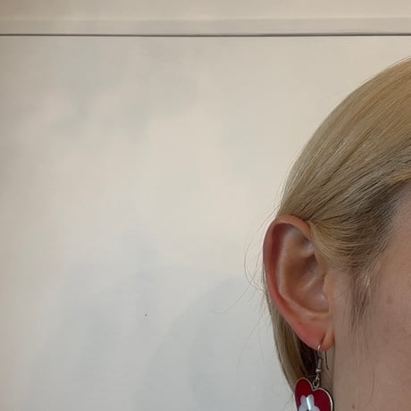 vintage メキシコ シルバー ハート お花 ピアス