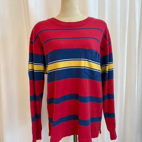 90s　ボーダー　ロンTEE